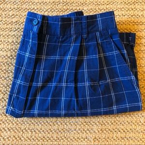 Retro High-Waist Plaid Mom Shorts